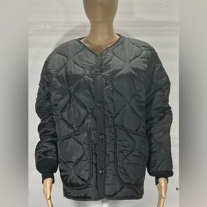 BIG CHILL WOMEN BROWN QUILTED ZIPUP JACKET SIZE MEDIUM